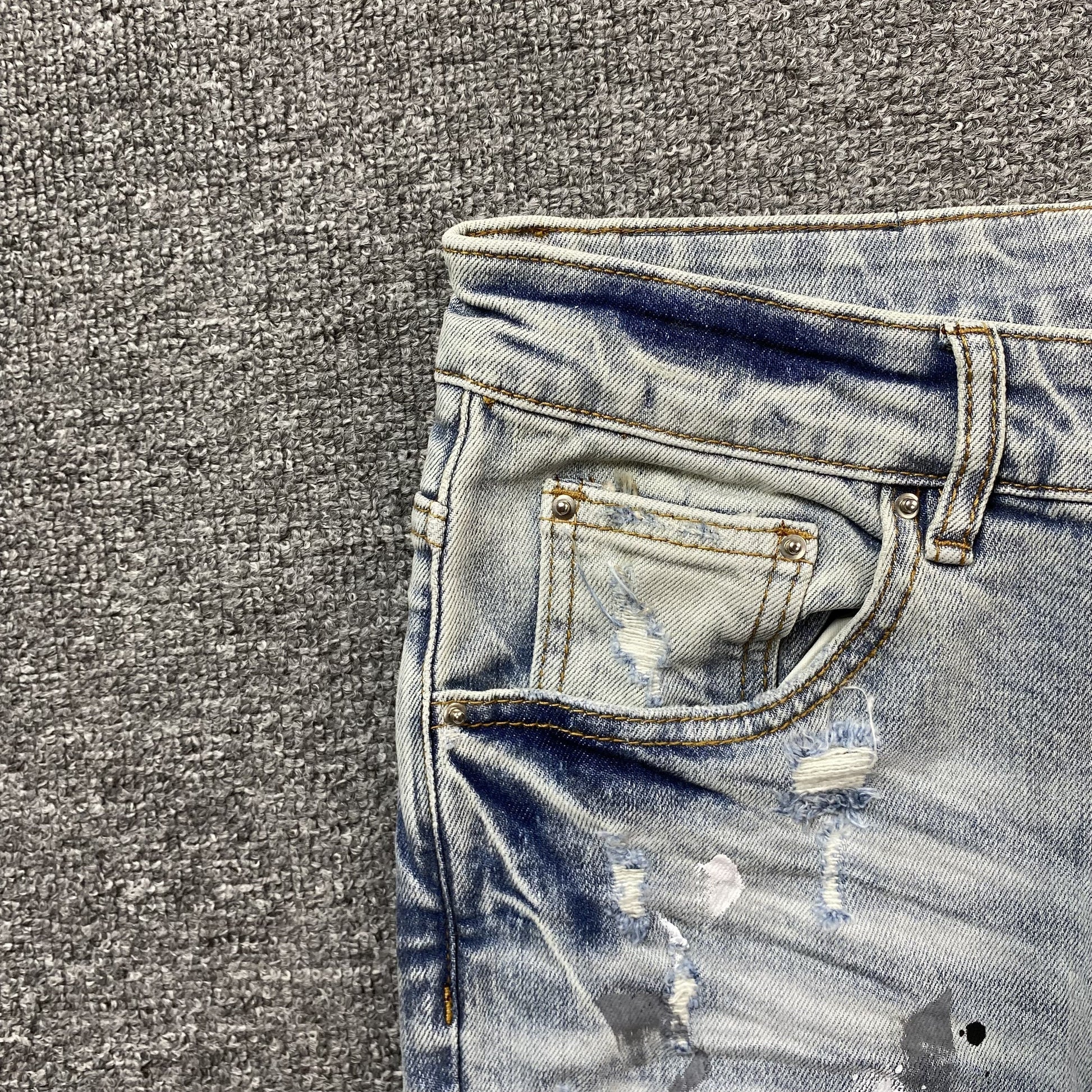 AMIRI MX1 PAINTER JEANS BLUE - Vanté®