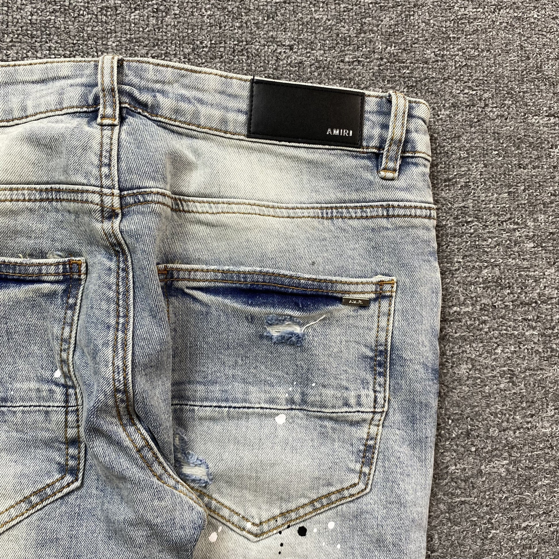 AMIRI MX1 PAINTER JEANS BLUE - Vanté®