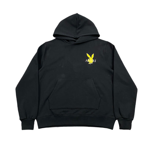 AMIRI PLAYBOY LOGO HOODIE BLACK YELLOW - Vanté®