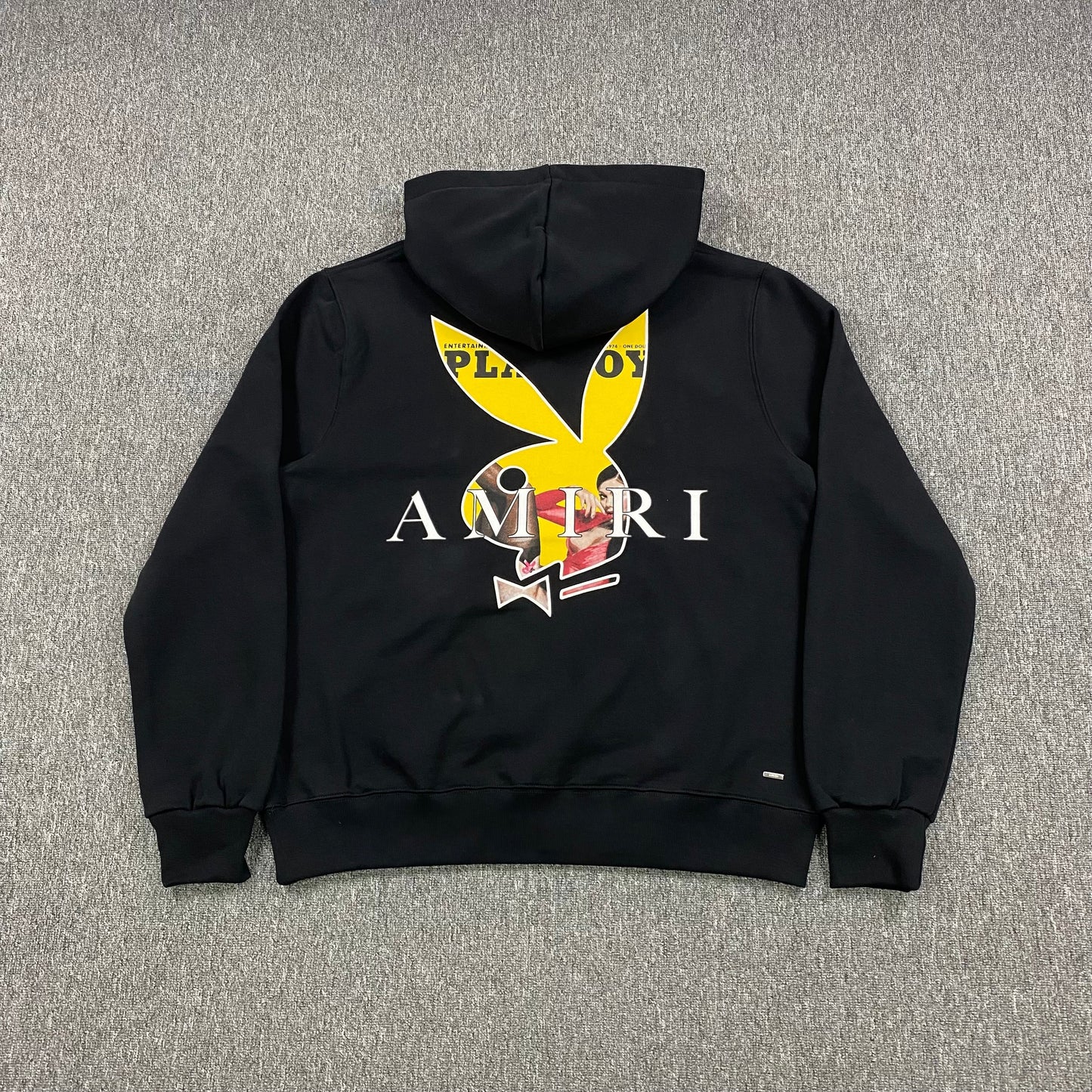 AMIRI PLAYBOY LOGO HOODIE BLACK YELLOW - Vanté®