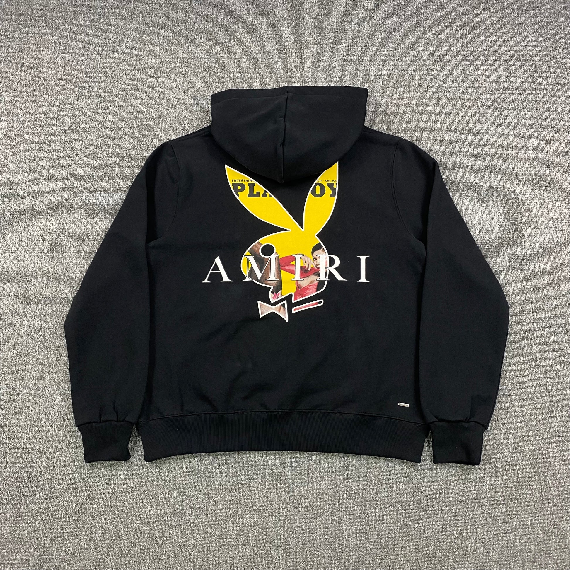 AMIRI PLAYBOY LOGO HOODIE BLACK YELLOW - Vanté®