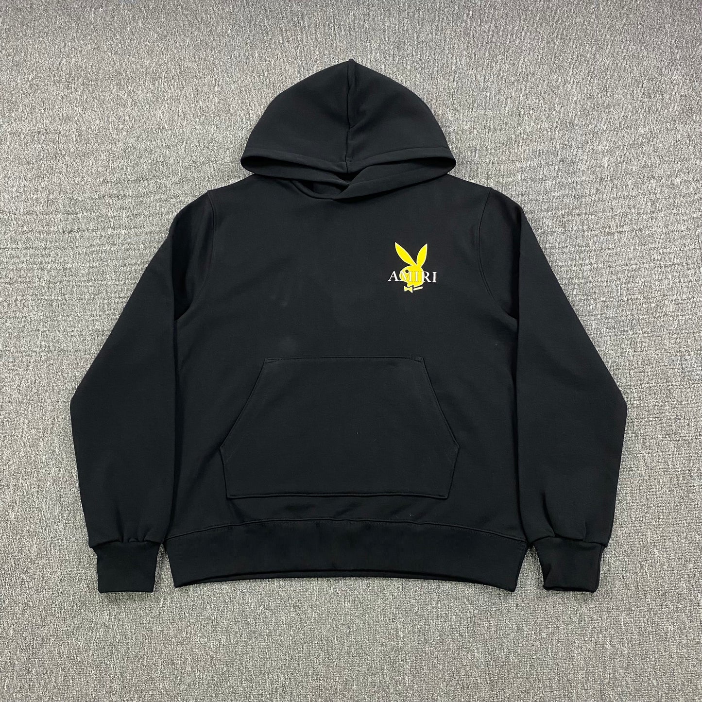 AMIRI PLAYBOY LOGO HOODIE BLACK YELLOW - Vanté®