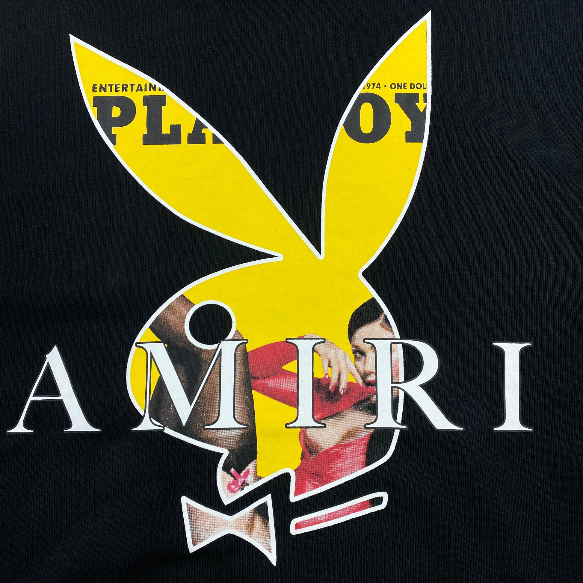 AMIRI PLAYBOY LOGO HOODIE BLACK YELLOW - Vanté®