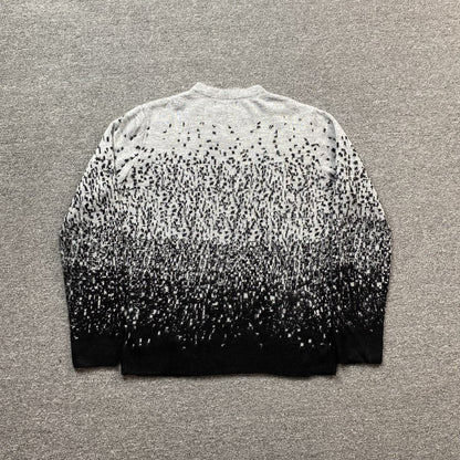 AMIRI STAGGERED GRADIANT CREWNECK GREY - Vanté®