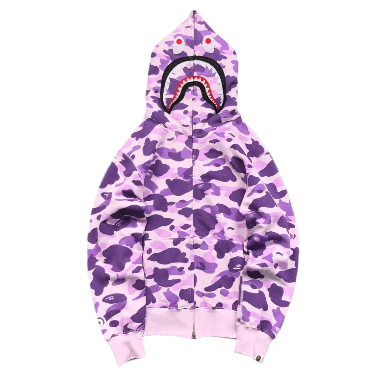 BAPE COLOR CAMO FULL ZIP HOODIE PURPLE - Vanté®