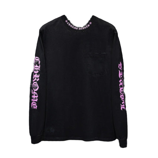 CHROME HEARTS PURPLE COLLAR LONGSLEEVE BLACK - Vanté®