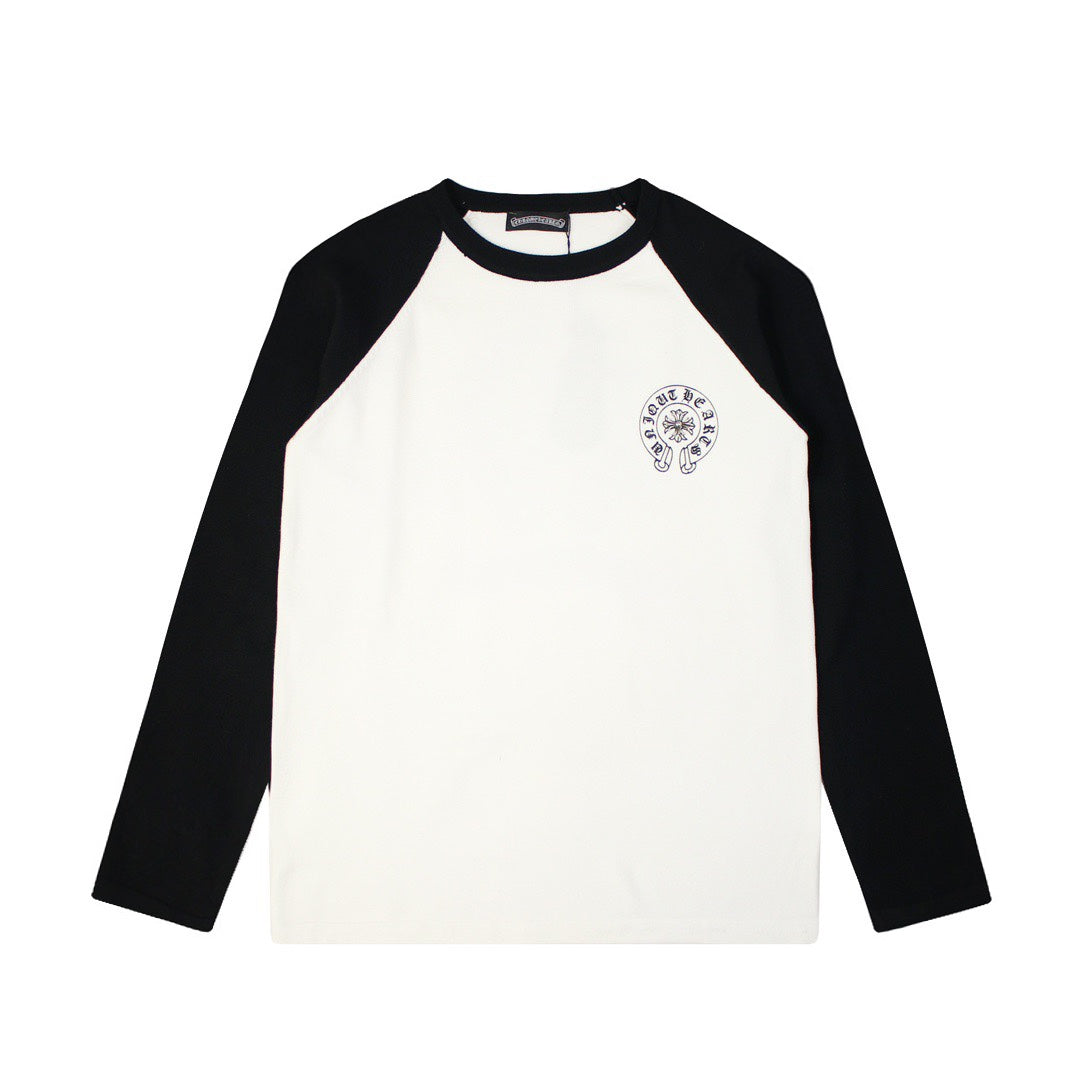 CHROME HEARTS HORSE SHOE LOGO LONGSLEEVE WHITE BLACK - Vanté®