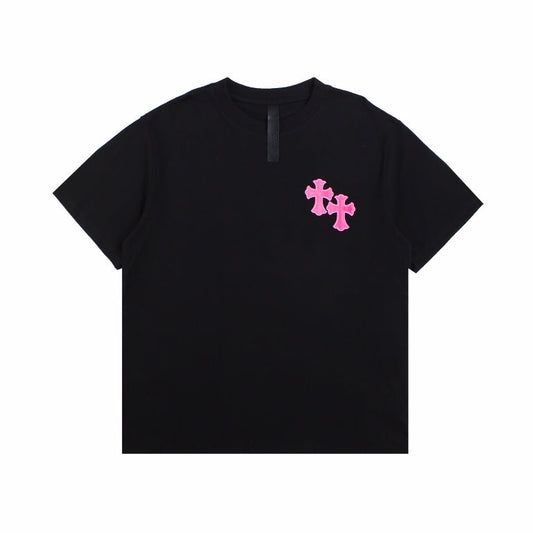 CHROME HEARTS HORSE SHOE LOGO T-SHIRT BLACK PINK - Vanté®