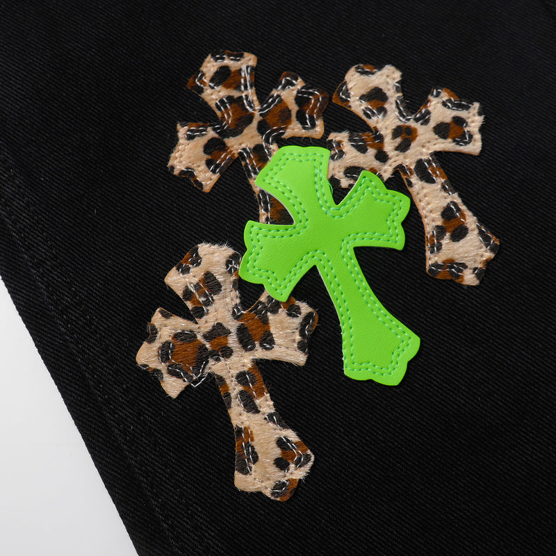 CHROME HEARTS JEANS BLACK GREEN LEOPARD - Vanté®