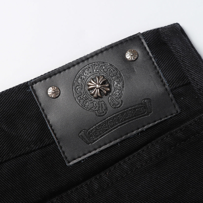 CHROME HEARTS JEANS BLACK GREEN LEOPARD - Vanté®