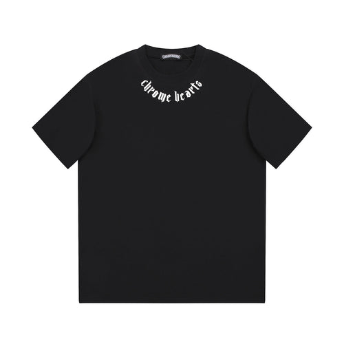 CHROME HEARTS LOGO COLLAR T-SHIRT BLACK - Vanté®