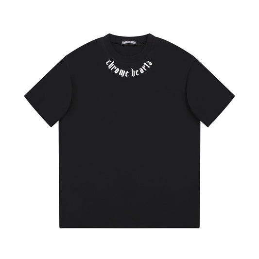CHROME HEARTS LOGO COLLAR T-SHIRT BLACK - Vanté®