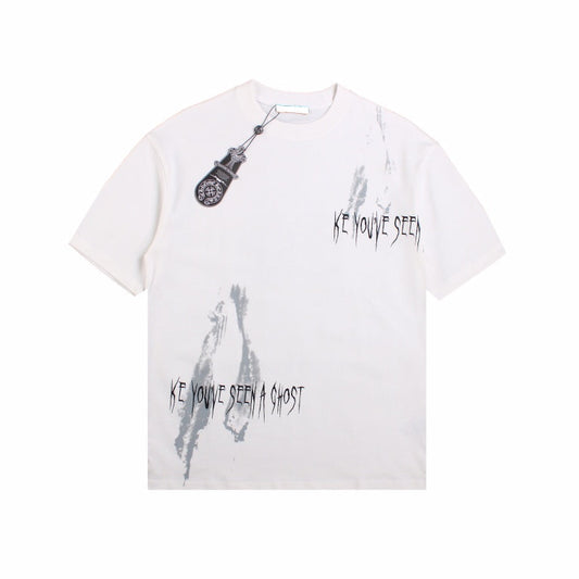CHROME HEARTS "LOOKING LIKE A GHOST" T-SHIRT WHITE - Vanté®