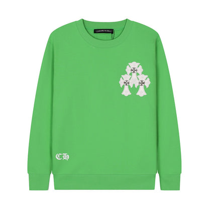 CHROME HEARTS WHITE CROSS PATCH SWEATSHIRT GREEN - Vanté®