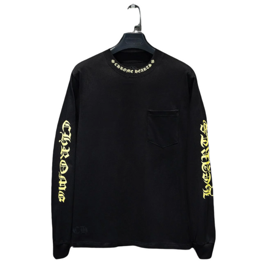 CHROME HEARTS YELLOW COLLAR LONGSLEEVE BLACK - Vanté®