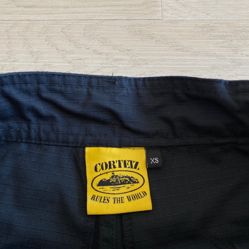 CORTEIZ ALCATRAZ GUERRILAZ CARGO PANTS BLACK/YELLOW - Vanté®