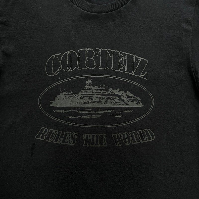 CORTEIZ OG ALCATRAZ TEE TRIPLE BLACK - Vanté®