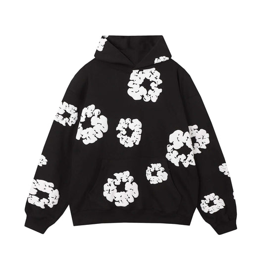 DENIM TEARS COTTON WREATH HOODIE BLACK - Vanté®