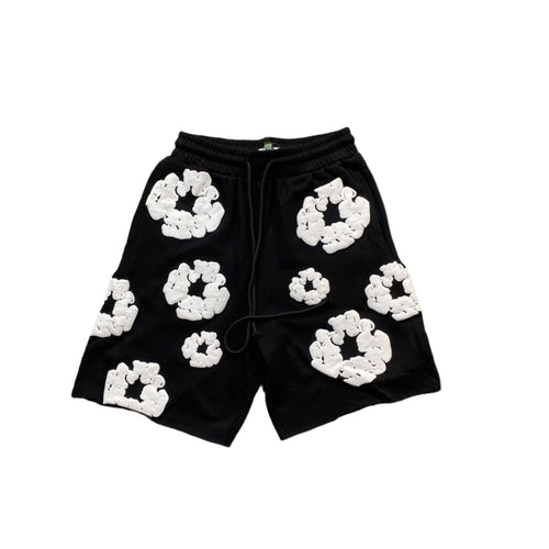 DENIM TEARS COTTON WREATH SHORTS BLACK - Vanté®