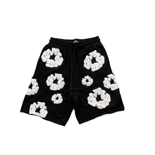 DENIM TEARS COTTON WREATH SHORTS BLACK - Vanté®