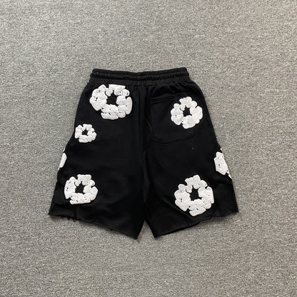 DENIM TEARS COTTON WREATH SHORTS BLACK - Vanté®