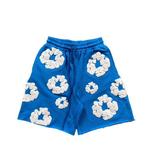 DENIM TEARS COTTON WREATH SHORTS AZURE BLUE - Vanté®