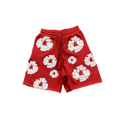 DENIM TEARS COTTON WREATH SHORTS RED - Vanté®