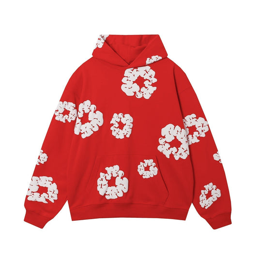 DENIM TEARS COTTON WREATH HOODIE RED - Vanté®