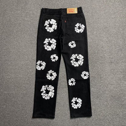DENIM TEARS x LEVI'S COTTON WREATH JEANS BLACK - Vanté®