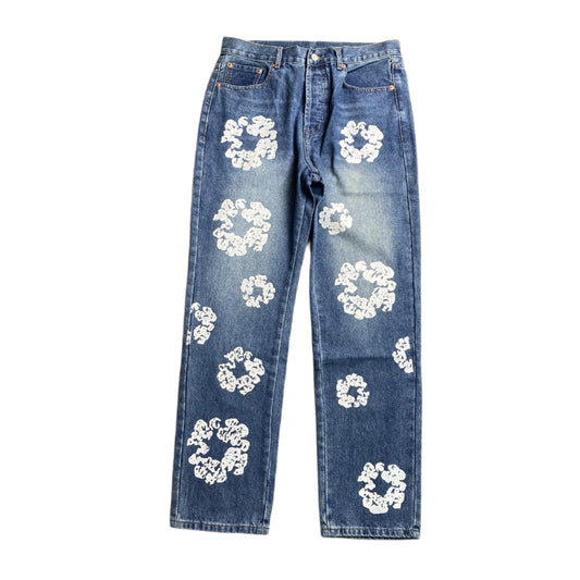 DENIM TEARS x LEVI'S COTTON WREATH JEANS BLUE - Vanté®