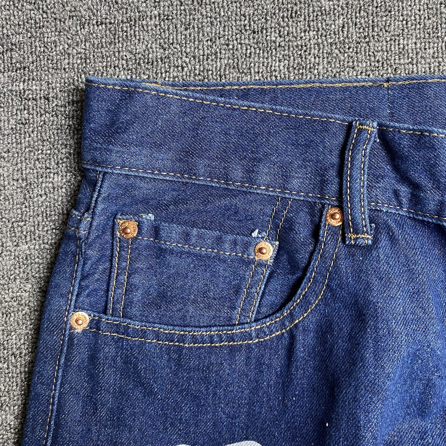 DENIM TEARS x LEVI'S COTTON WREATH JEANS DARK BLUE - Vanté®