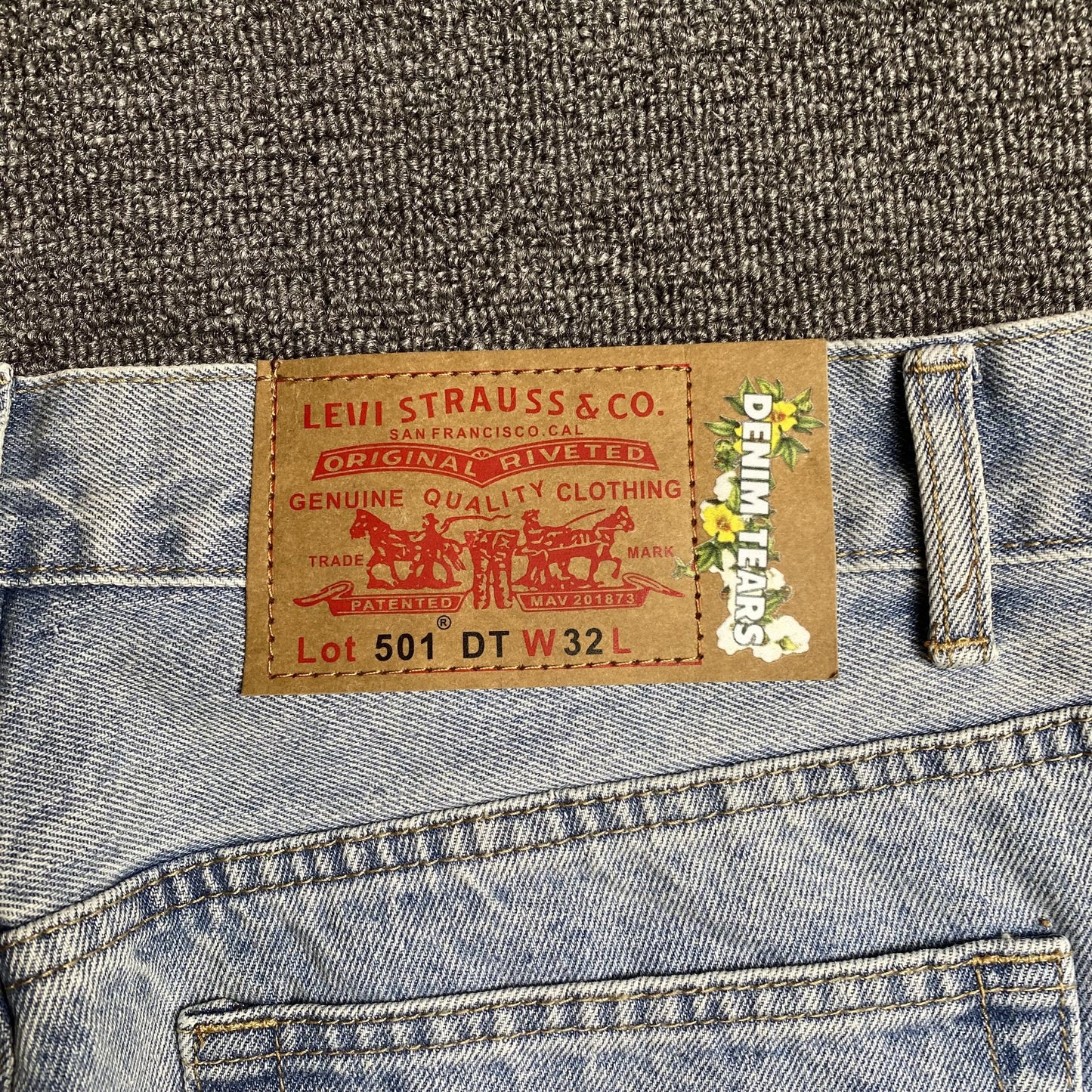 DENIM TEARS x LEVI'S COTTON WREATH JEANS LIGHT WASH - Vanté®