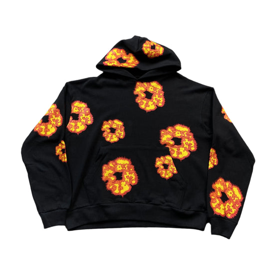 DENIM TEARS x OFFSET WREATH HOODIE BLACK - Vanté®