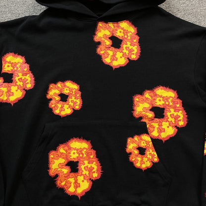 DENIM TEARS x OFFSET WREATH HOODIE BLACK - Vanté®