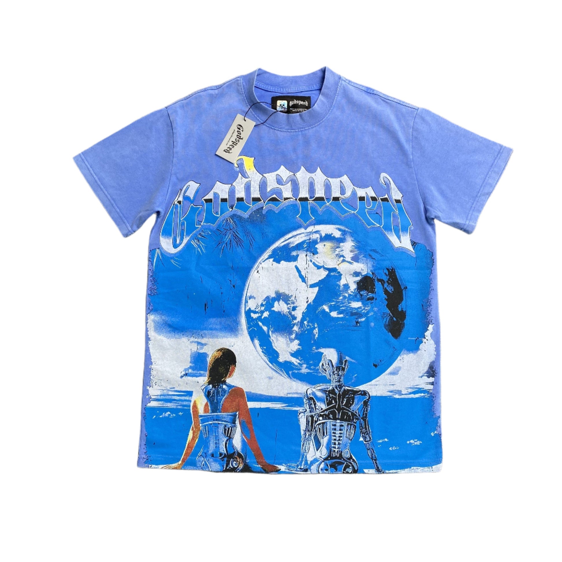 GODSPEED ARTIFICIAL LOVE T-SHIRT WASHED BLUE - Vanté®
