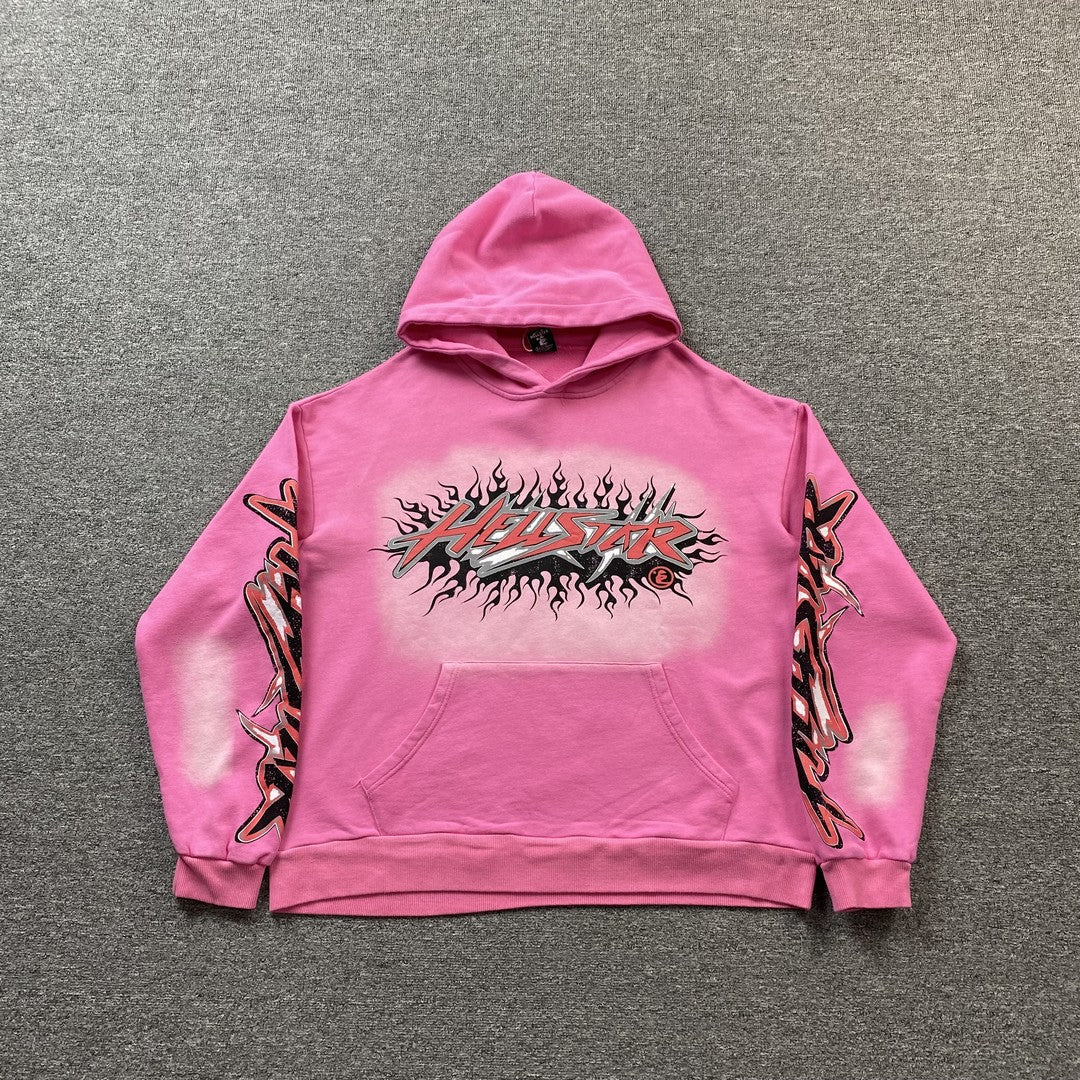 HELLSTAR BRAINWASHED WITHOUT BRAIN HOODIE PINK - Vanté®