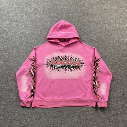 HELLSTAR BRAINWASHED WITHOUT BRAIN HOODIE PINK - Vanté®