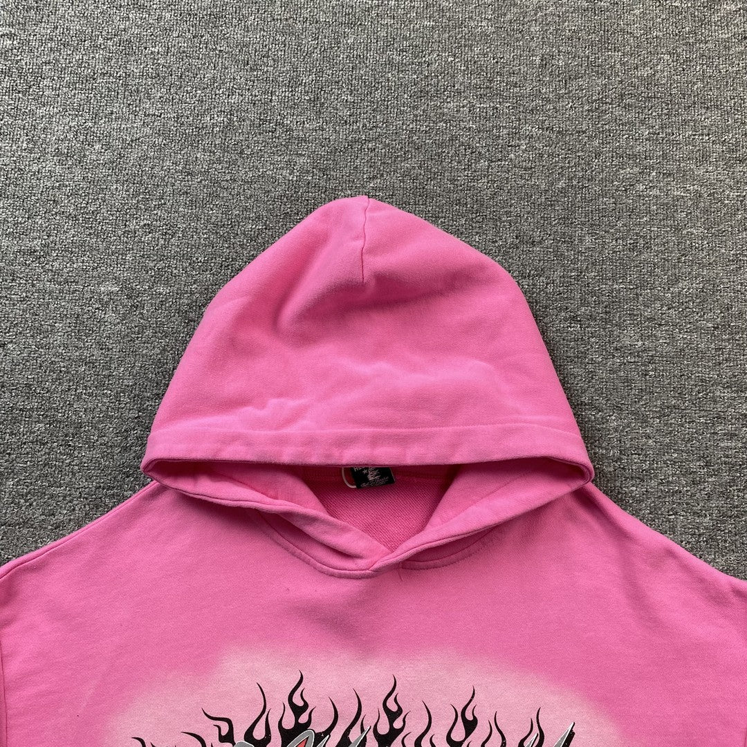 HELLSTAR BRAINWASHED WITHOUT BRAIN HOODIE PINK - Vanté®