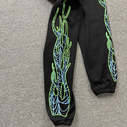 JUICE WRLD x SP5DER SWEATPANTS BLACK - Vanté®