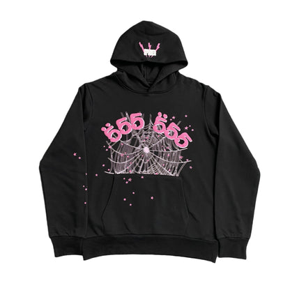 SP5DER ANGEL NUMBER HOODIE BLACK - Vanté®