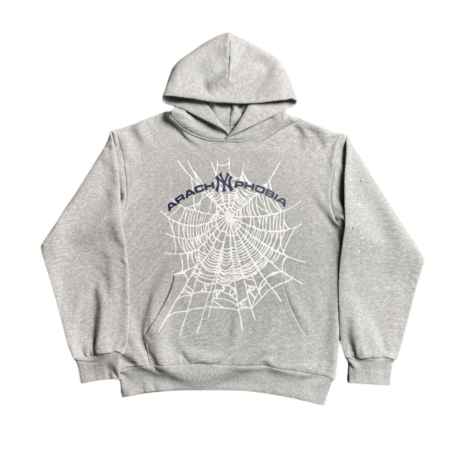 SP5DER ARACH NY PHOBIA HOODIE ASH GREY - Vanté®