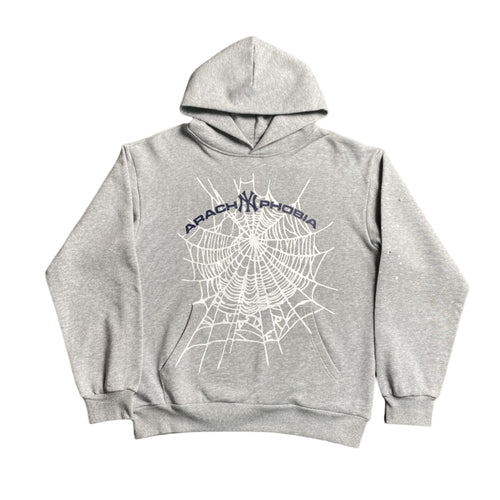 SP5DER ARACH NY PHOBIA HOODIE ASH GREY - Vanté®