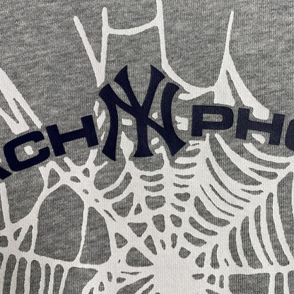 SP5DER ARACH NY PHOBIA HOODIE ASH GREY - Vanté®
