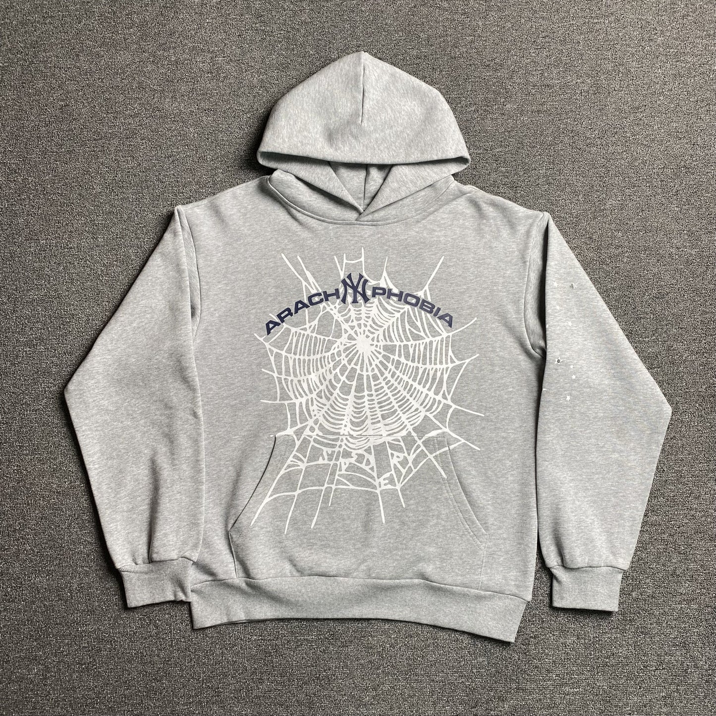 SP5DER ARACH NY PHOBIA HOODIE ASH GREY - Vanté®