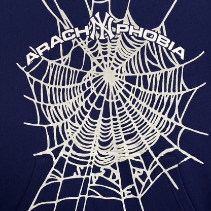SP5DER ARACH NY PHOBIA HOODIE NAVY - Vanté®