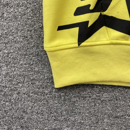 SP5DER DOUBLE LAYER 5 STAR ZIP HOODIE YELLOW - Vanté®