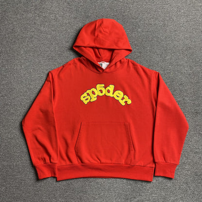 SP5DER OG LOGO HOODIE RED - Vanté®