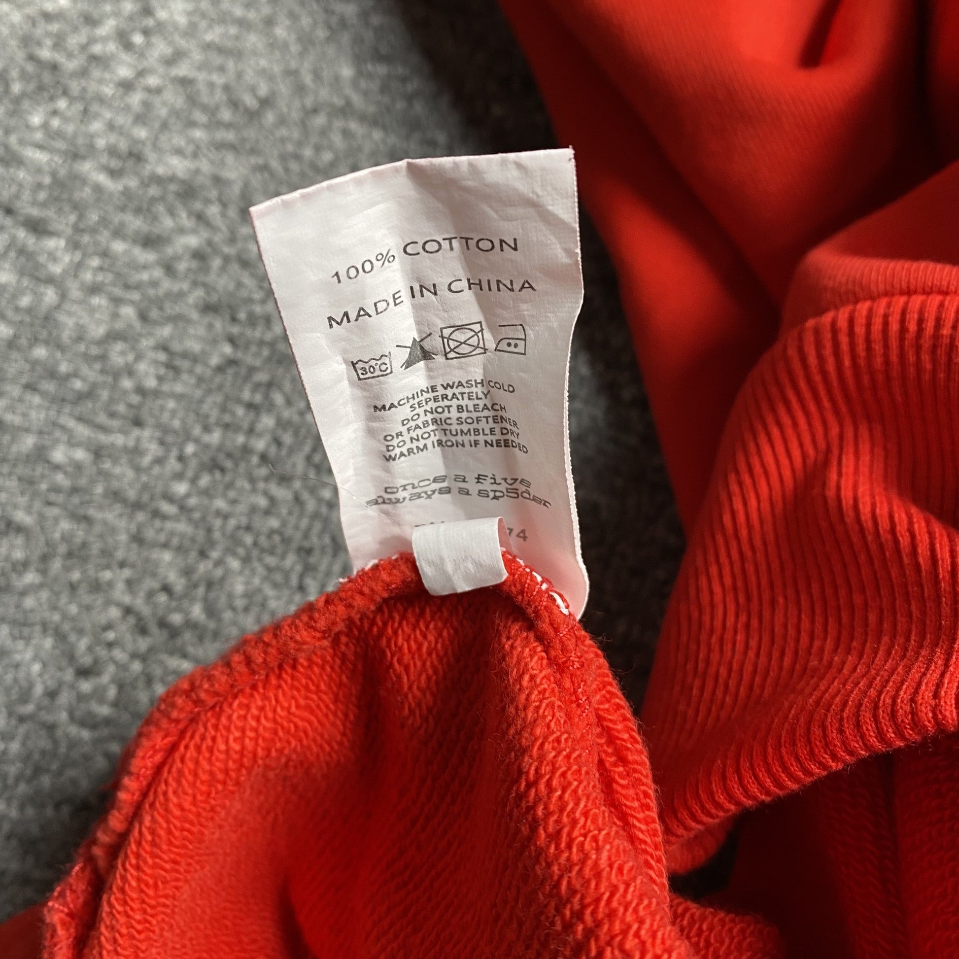 SP5DER OG LOGO HOODIE RED - Vanté®