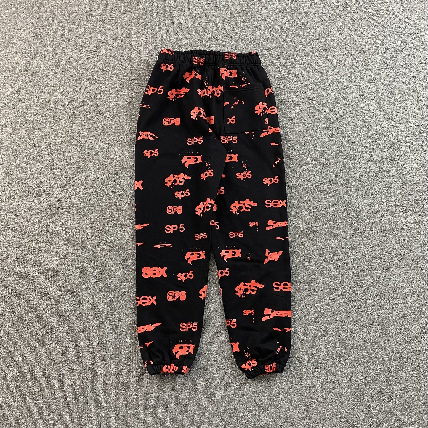 SP5DER SEX AOP SWEATPANTS BLACK - Vanté®