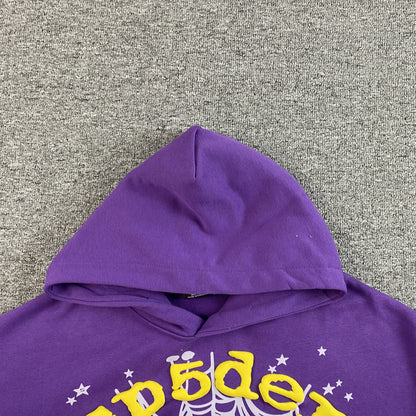 SP5DER STAR OG WEB V2 HOODIE PURPLE - Vanté®